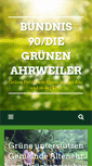 Mobile Screenshot of gruene-aw.de